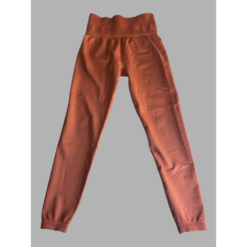 Gymshark Training Leggings Women's Medium Orange High Rise Athletic Pants